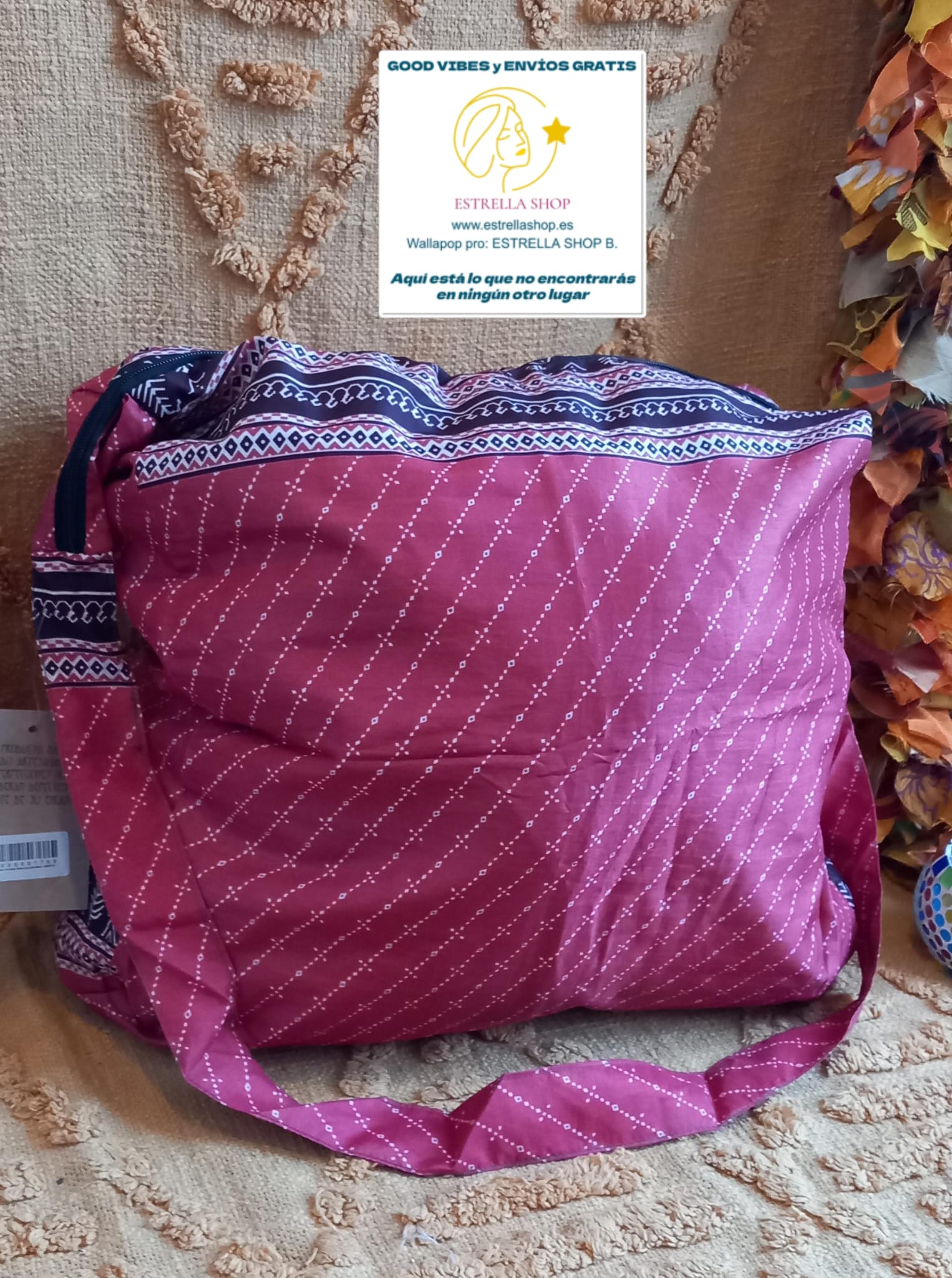 BOLSO SEDA CON CREMALLERA,AUTÉNTICA ARTESANÍA INDIA CON MÁGICOS COLORES.ENVÍO GRATIS SIN PEDIDO MÍNIMO.