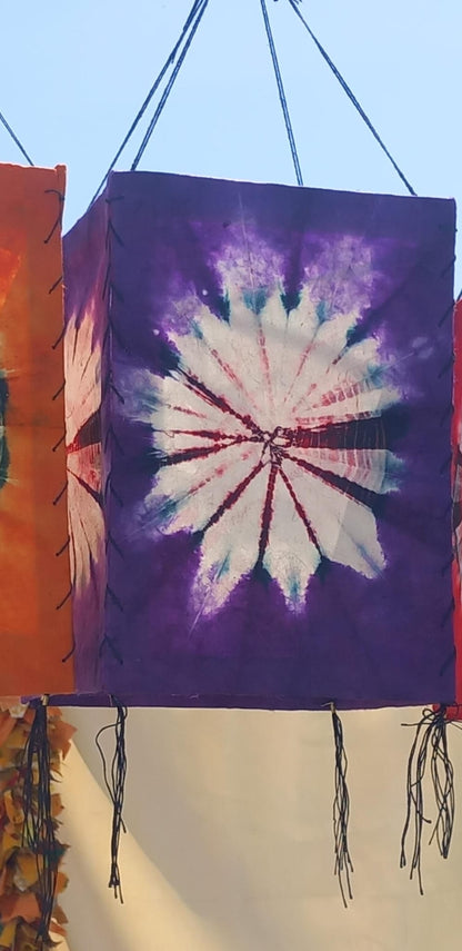 LÁMPARAS DECORATIVAS CON TRADICIÓN TYE DYE ARTESANALMENTE ELABORADAS.ENVÍO GRATIS SIN PEDIDO MÍNIO.