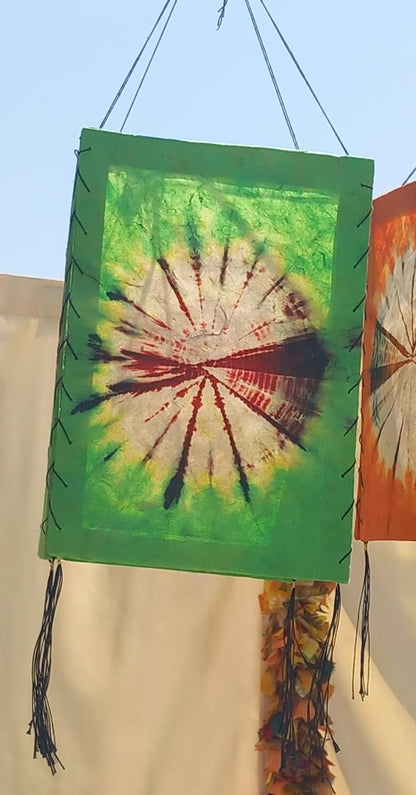 LÁMPARAS DECORATIVAS CON TRADICIÓN TYE DYE ARTESANALMENTE ELABORADAS.ENVÍO GRATIS SIN PEDIDO MÍNIO.