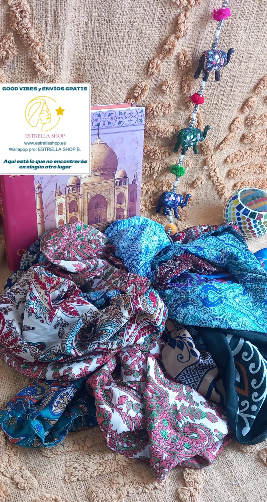 PACK DE 4 DIADEMAS SEDOSAS SAREE.ENVÍO GRATIS SIN PEDIDO MÍNIMO.