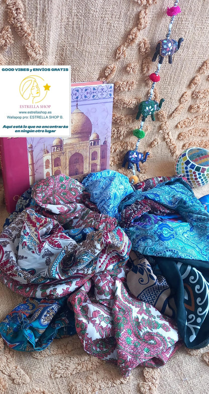 PACK DE 4 DIADEMAS SEDOSAS SAREE.ENVÍO GRATIS SIN PEDIDO MÍNIMO.