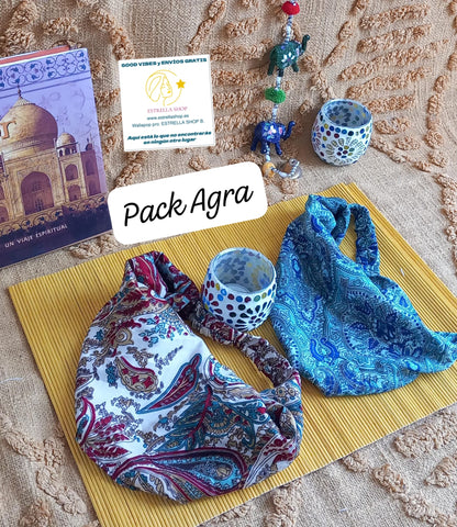PACK DE 2 DIADEMAS SEDA INDIA SAREE A ELEGIR.ENVÍO GRATIS SIN PEDIDO MÍNIMO.