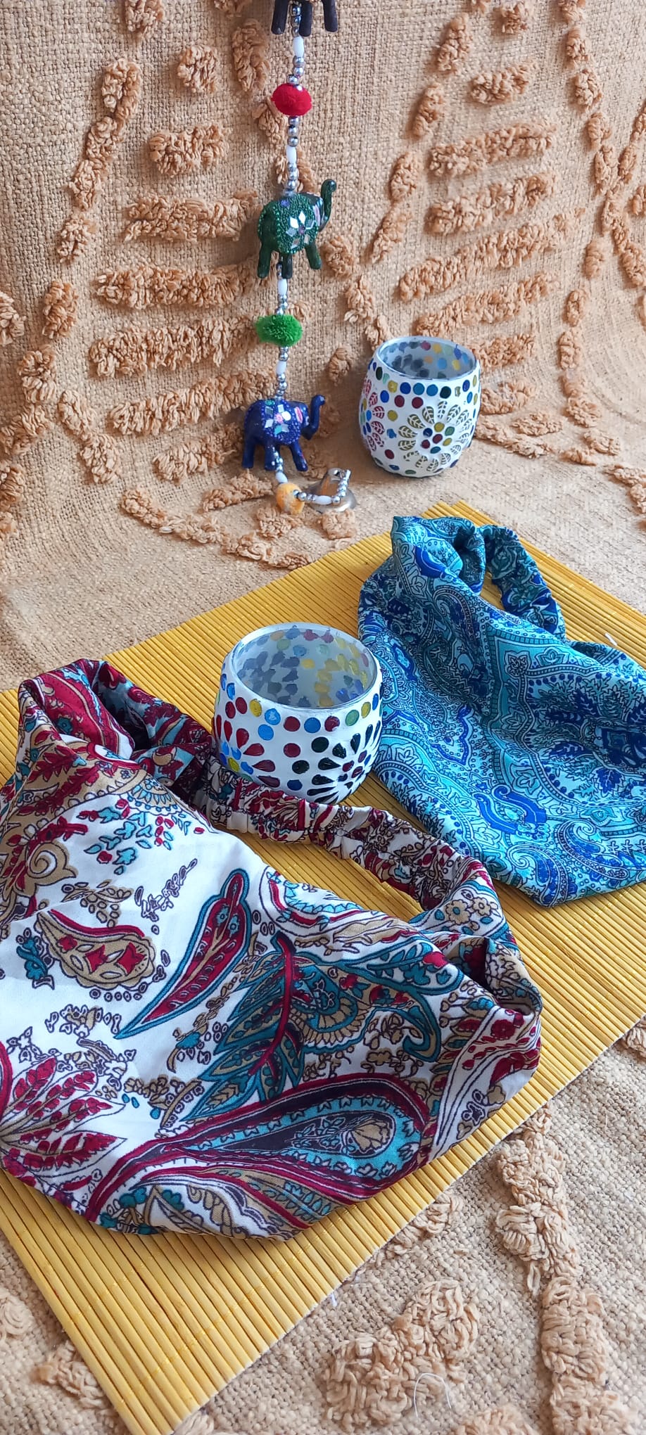 PACK DE 2 DIADEMAS SEDA INDIA SAREE A ELEGIR.ENVÍO GRATIS SIN PEDIDO MÍNIMO.