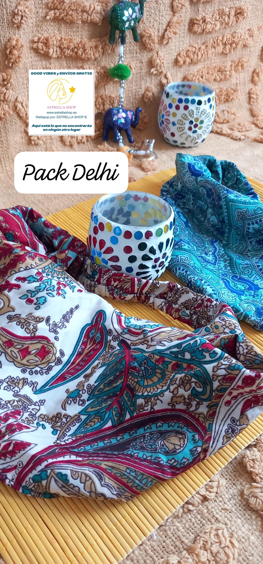 PACK DE 2 DIADEMAS SEDA INDIA SAREE A ELEGIR.ENVÍO GRATIS SIN PEDIDO MÍNIMO.