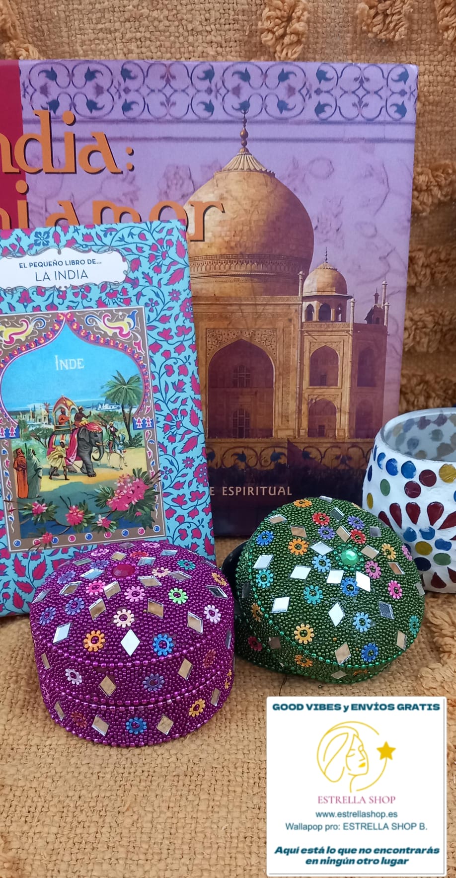 PACK 2 CAJAS ESPEJITOS JAIPUR,PIEZAS DELICADEZAS QUE CAUTIVAN POR SU ORIGINALIDAD Y BRILLO.ENVÍO GRATIS SIN PEDIDO MÍNIMO.