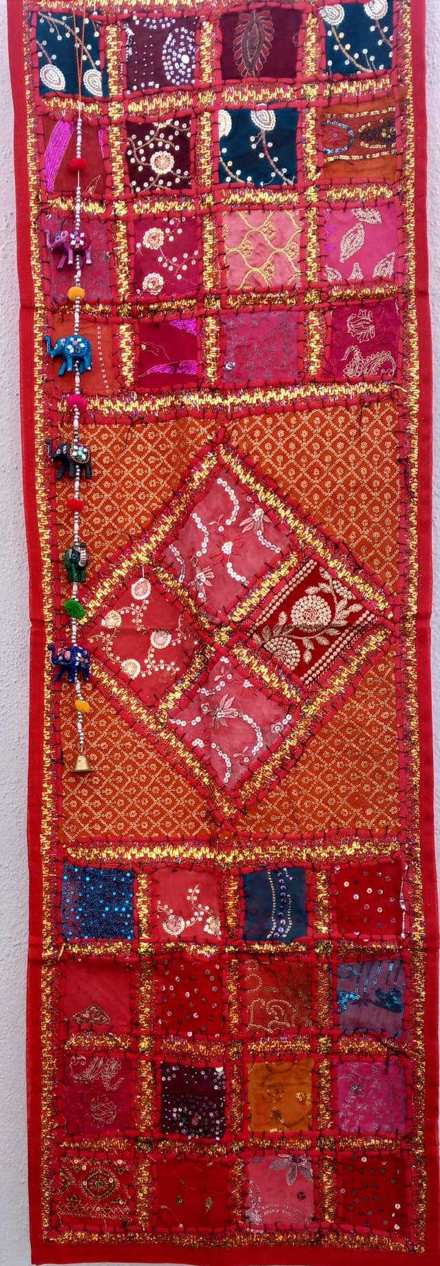 TEXTIL TAPIZ Y CAMINO PATCHWORK 148X48CM ENVÍO GRATIS SIN PEDIDO MÍNIMO.