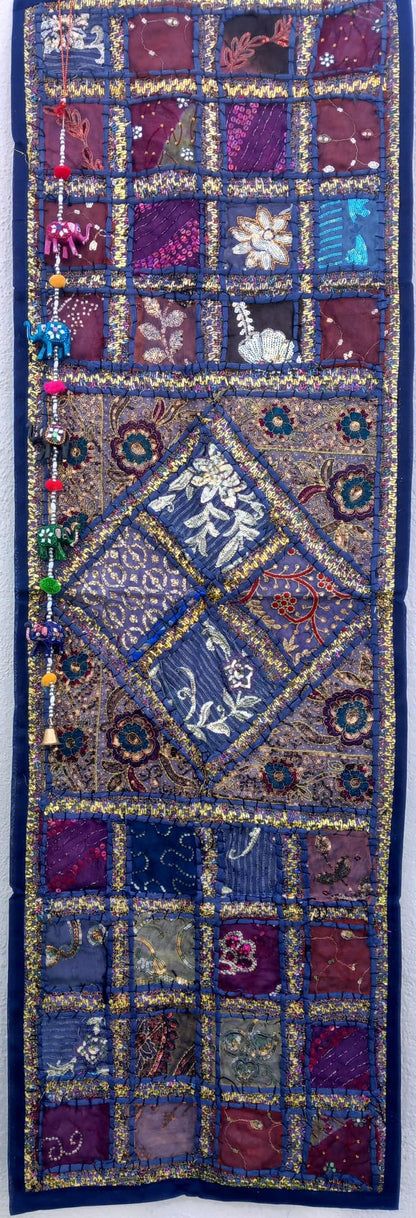 TEXTIL TAPIZ Y CAMINO PATCHWORK HECHO A MANO Y CON ENCANTO EN INDIA.ENVÍO GRATIS SIN PEDIDO MÍNIMO.