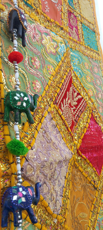 TEXTIL TAPIZ Y CAMINO PATCHWORK HANDMADE EN INDIA CON AMOR Y ES ENVÍO GRATIS SIN PEDIDO MÍNIMO.
