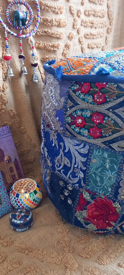 PUFF DECORATIVO PATCHWORK PARA TRANSFORMAR VIBRANTE CUALQUIER AMBIENTE.ENVÍO GRATIS SIN PEDIDO MÍNIMO.