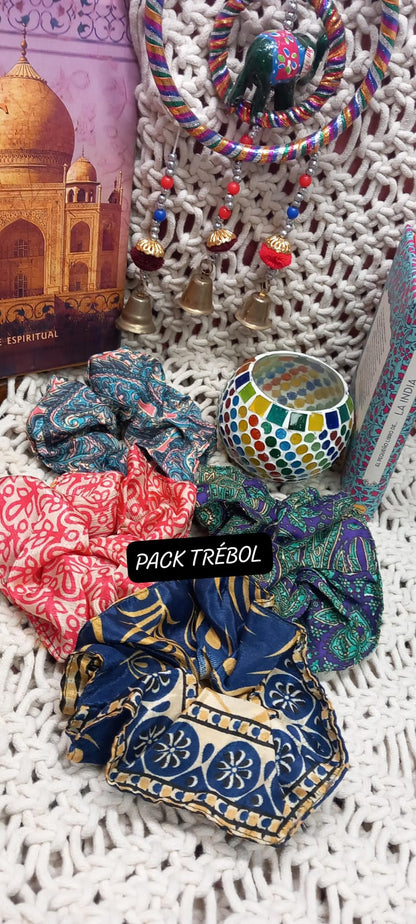 Scrunchie,coleteros y coleteros que se usan como pulseras.Pack de 4 a 9.90€ y envío gratis.
