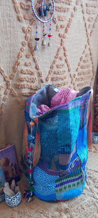 CESTO MAGiCOS al ser MULTIUSOS PATCHORK CON YUTE,MULTIFUNCIONAL CON ESTAMPADOS ÚNICOS,ENVÍO GRATIS SIN PEDIDO MÍNIMO.