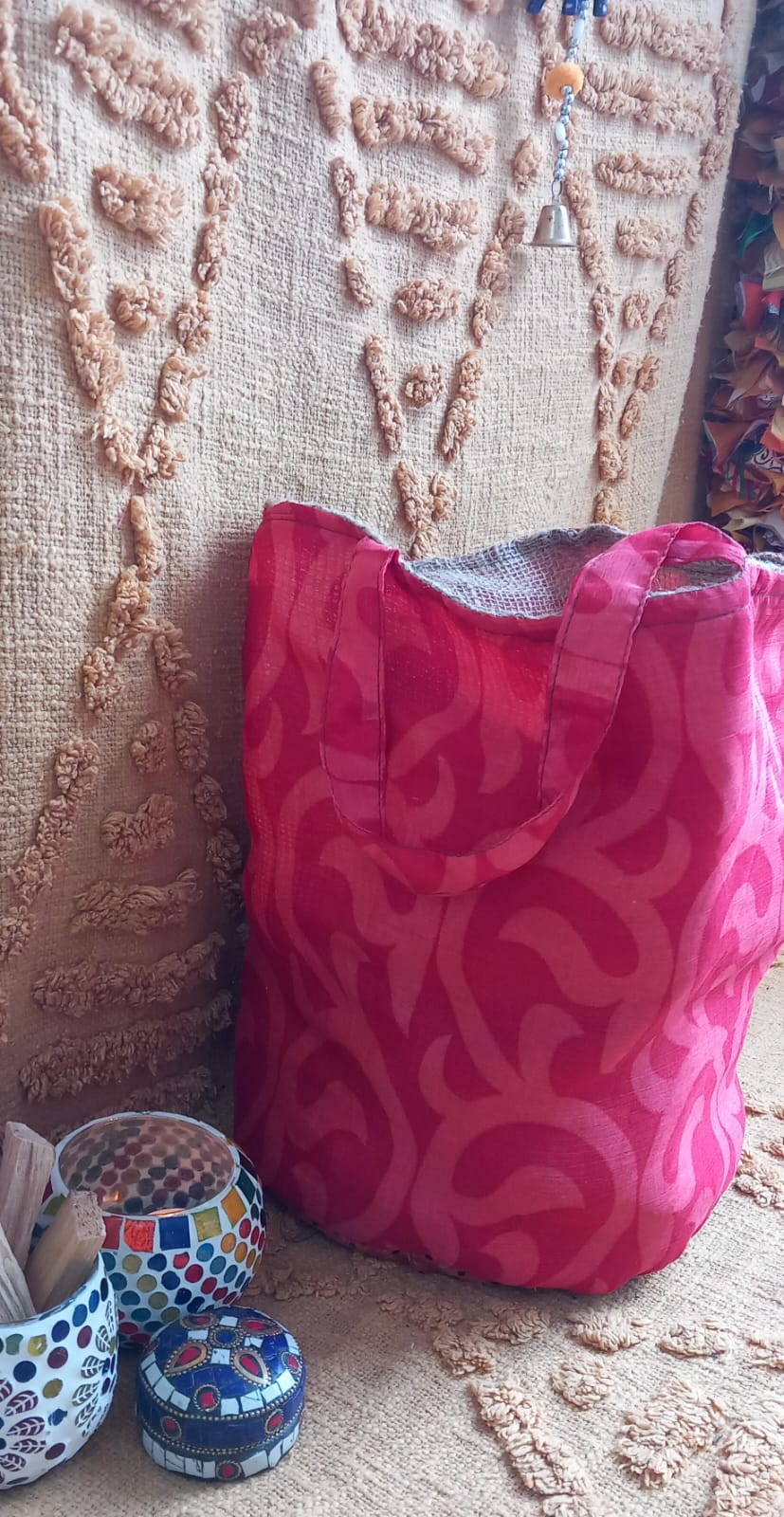 CESTO MULTIFUNCIONAL YUTE SAREE 25X30 ENVÍO GRATIS SIN PEDIDO MÍNIMO