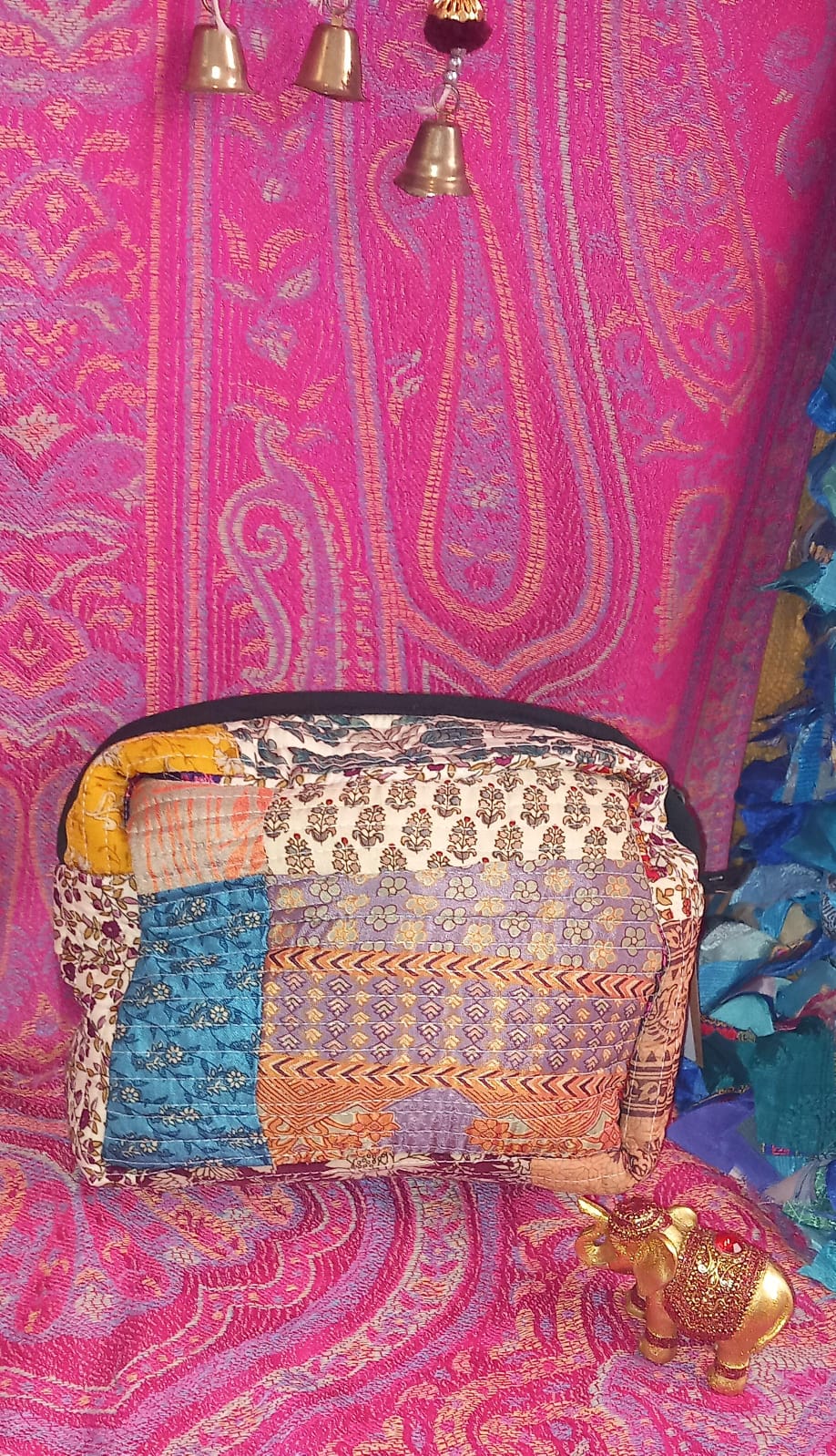 NECESER REVERSIBLE PATCHWORK MÁGICO PORQUE ES REVERSIBLE.MODELO ROSE.ENVÍO GRATIS SIN PEDIDO MÍNIMO.