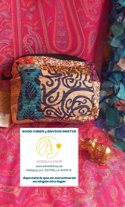 NECESER REVERSIBLE PATCHWORK MÁGICO PORQUE ES REVERSIBLE.MODELO ROSE.ENVÍO GRATIS SIN PEDIDO MÍNIMO.