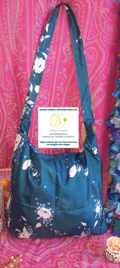BOLSO SEDA CON CREMALLERA,AUTÉNTICA ARTESANÍA INDIA CON MÁGICOS COLORES.ENVÍO GRATIS SIN PEDIDO MÍNIMO.