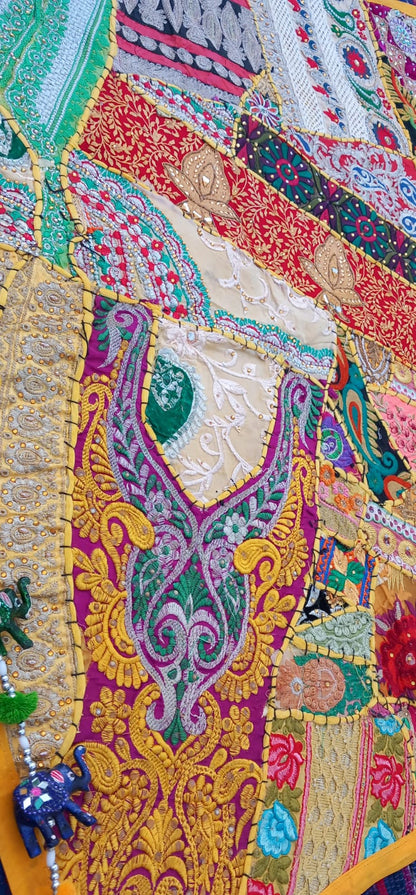 GRAN TAPIZ PATCHWORK DE 150X100CM TAMBIÉN COMO CAMINO,JOYA TEXTIL.ENVÍO GRATIS SIN MÍNIMOS.