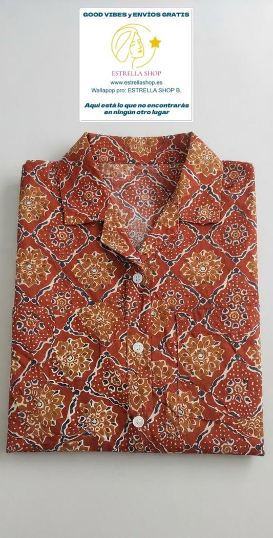 SET DE PIJAMA CURVY INDIA ALGODÓN XXL MODELO MYSORE EXCLUSIVIDAD Y COMODIDAD.ENVÍO GRATIS SIN PEDIDO MÍNIMO.