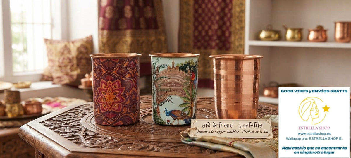 VASOS DE COBRE PURO A ELEGIR UTILIZADO EN MEDICINA TRADICIONAL PARA PURIFICAR EL AGUA Y CON BENEFICIOS PARA LA SALUD. ENVÍO GRATIS SIN PEDIDO MÍNIMO.