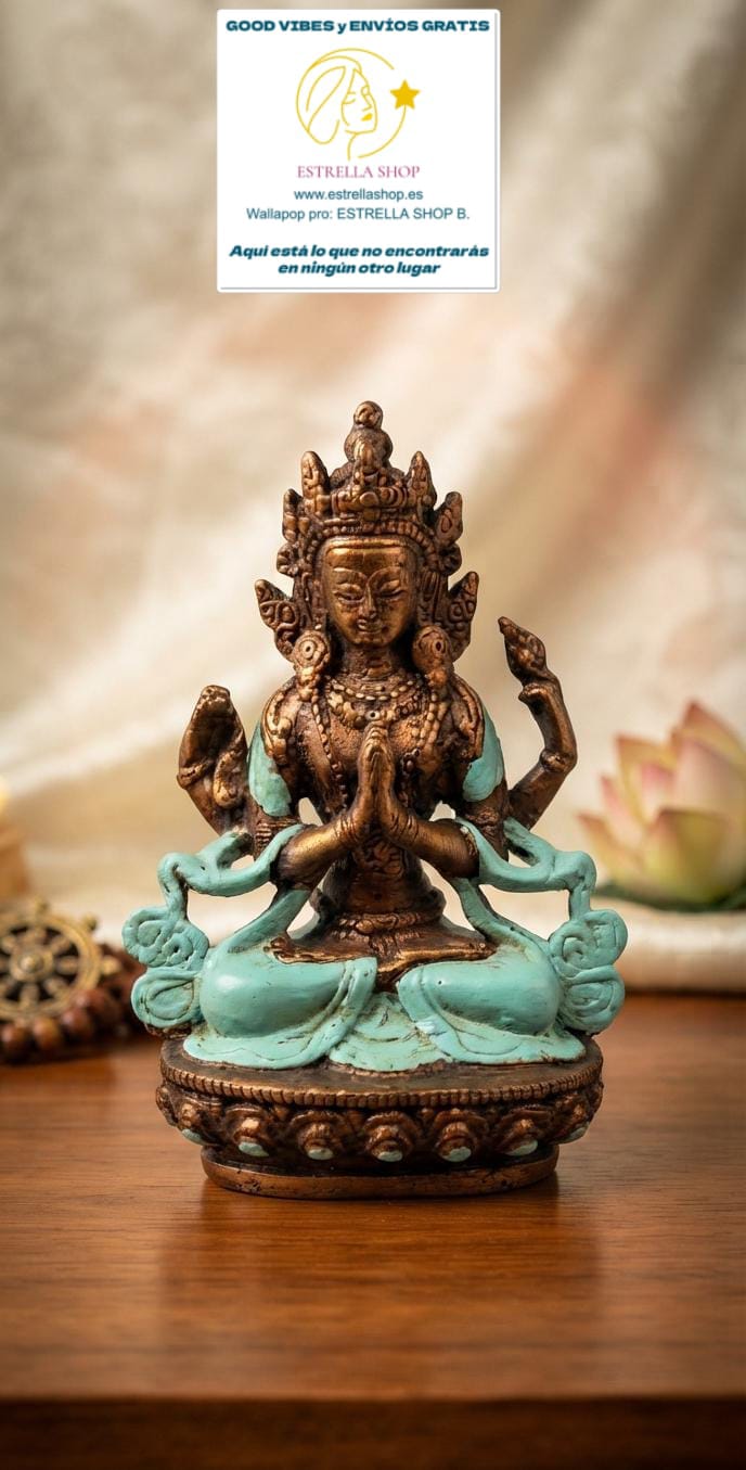FIGURA ARTESANAL DE TARA SIMBOLIZANDO LA SABIDURIA Y LA LIBERACIÓN DEL SUFRIMIENTO.ENVÍO GRATIS SIN PEDIDOD MÍNIMO.