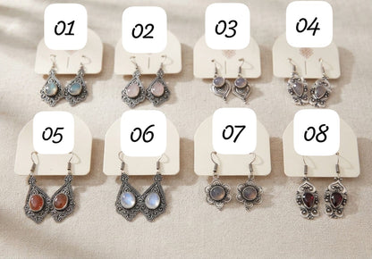 Nueva colección de pendientes traídos directamente de Nepal.Alpaca y minerales.Envío gratis sin pedido mínimo.