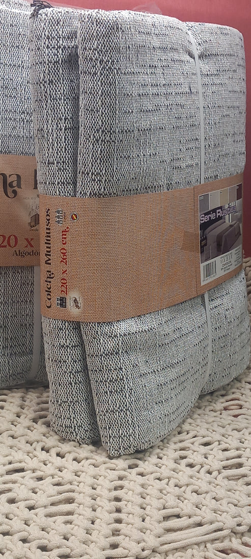 COLCHA PARA CAMA DOBLE, CUBRECAMA EN ALGODÓN RECICLADO.ENVÍO GRATIS SIN PEDIDO MÍNIMO.