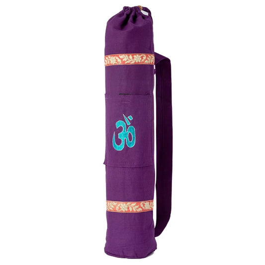 Funda para esterilla de yoga de algodon en colores lisos con bordado del simbolo OM.&nbsp;

Características

Largo:72 cms
Orígen: India
MedidasPerimetro exterior: 45 cms