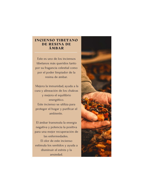 CAJA INCIENSO TIBETANO ÁMBAR CON 30BARRITAS Y SOPORTE QUEMADOR.ENVÍO GRATIS SIN PEDIDO MÍNIMO.