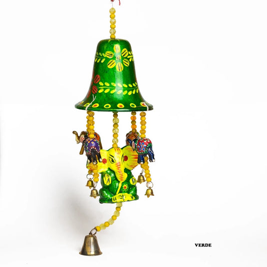 COLGADOR MÓVIL GANESHA Y ELEFANTES ARTESANÍA INDIA HECHO A MANO Y CON ALMA. ENVÍO GRATIS