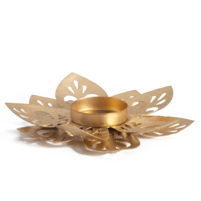 PORTAVELAS FLOR DE LOTO.Este portavelas es ideal como complemento decorativo o regalo original con encanto artesanal.ENVÍO GRATIS SIN PEDIDO MÍNIMO.