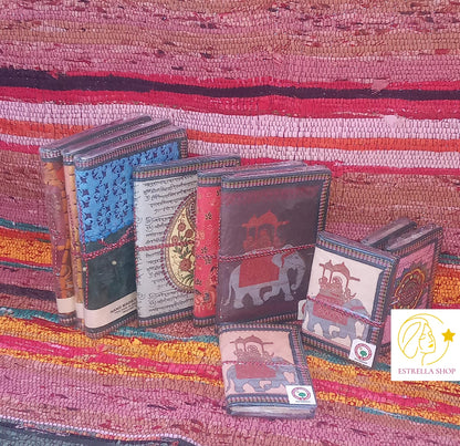 CUADERNO INDIA MAGIC PRINT XS. ES UNA OBRA DE ARTE QUE CELEBRA LA BELLEZA DE LO HECHO A MANO.ENVÍO GRATIS SIN PEDIDO MÍNIMO.