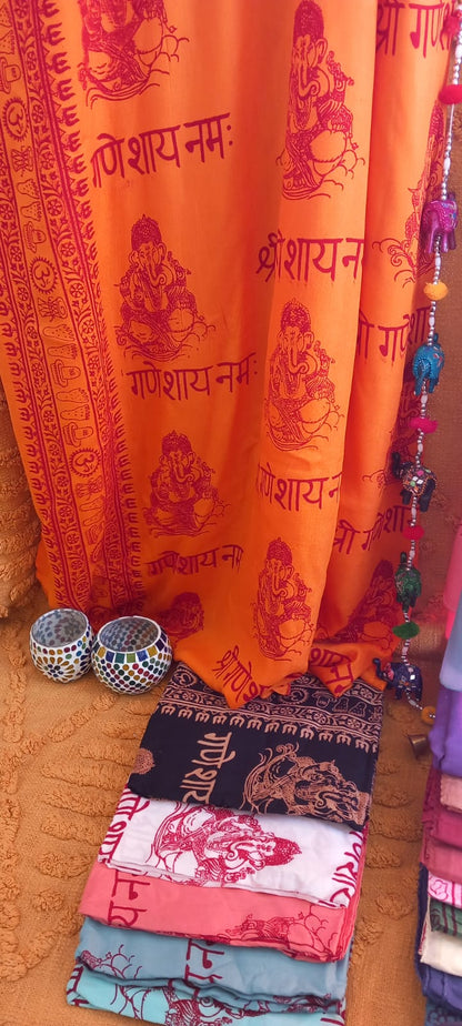 PAREO PAÑUELO MULTIFUNCIÓN GANESHA EN TODOS LOS COLORES CON ALMA ESPIRITUAL Y MIL POSIBILIDADES.ENVÍO GRATIS SIN PEDIDO MÍNIMO.