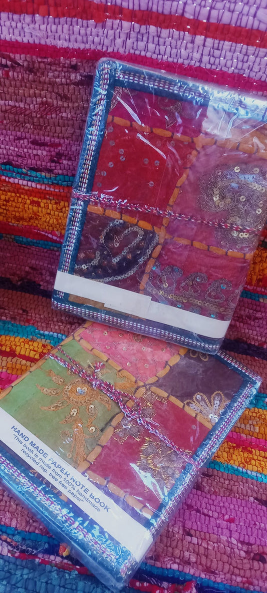 LIBRETA PATCHWORK 15X20CM CUADERNO CON ALMA ARTESANAL Y SOSTENIBLE,ES ENVÍO GRATIS SIN PEDIDO MÍNIMO.