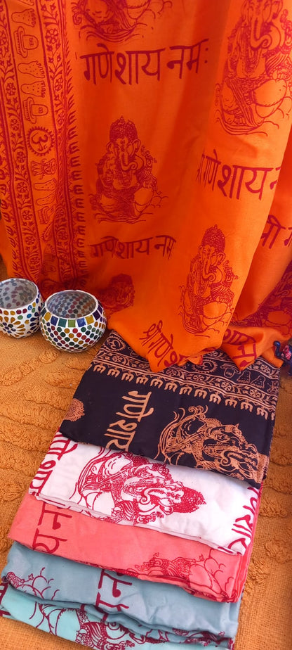 PAREO PAÑUELO MULTIFUNCIÓN GANESHA EN TODOS LOS COLORES CON ALMA ESPIRITUAL Y MIL POSIBILIDADES.ENVÍO GRATIS SIN PEDIDO MÍNIMO.