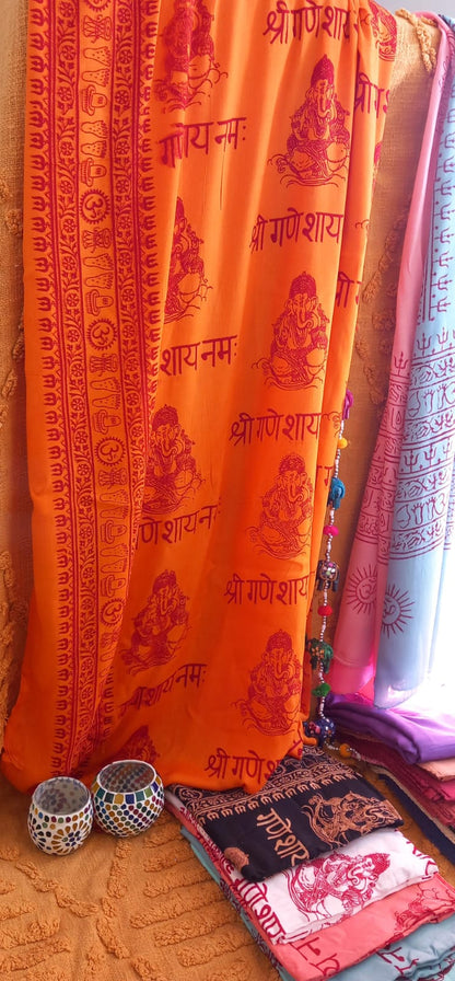 PAREO PAÑUELO MULTIFUNCIÓN GANESHA EN TODOS LOS COLORES CON ALMA ESPIRITUAL Y MIL POSIBILIDADES.ENVÍO GRATIS SIN PEDIDO MÍNIMO.