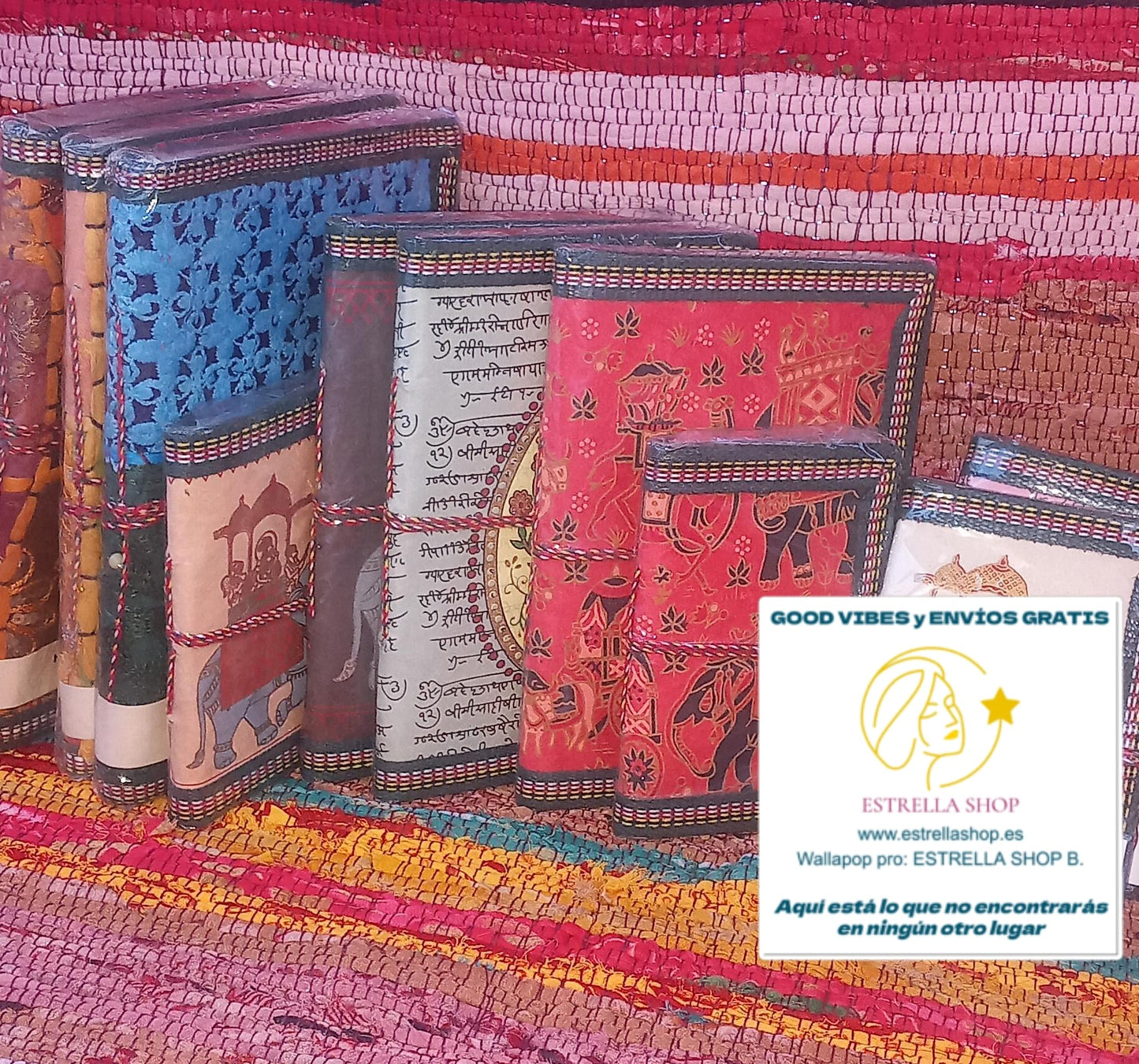 CUADERNO INDIA MAGIC PRINT.12X18CM.FUSIONA TRADICIÓN Y FUNCIONALIDAD.ENVÍO GRATIS SIN PEDIDO MÍNMO.